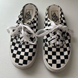 Vans Authentic Mule Women’s | Size 6.5 | Checkerboard Black/True White